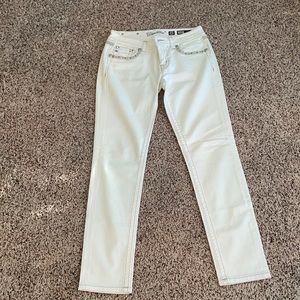 Miss Me White Denim Jeans
